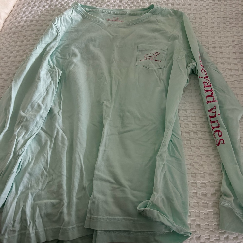Vineyard Vines Garment-Dyed Vintage Whale Long-Sleeve Pocket Tee